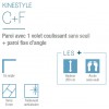 Kinestyle C+F Kinedo - Porte de Douche Coulissante + Paroi Fixe d'Angle
