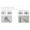 Kinequartz Equerres P Kinedo - Porte de Douche Pivotante Sans Seuil