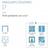 Kinequartz Equerres P Kinedo - Porte de Douche Pivotante Sans Seuil