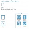 Kinequartz Equerres P Kinedo - Porte de Douche Pivotante Sans Seuil