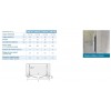 Kinequartz Equerres 2P XXL Kinedo - Double Porte de Douche Pivotante Sans Seuil