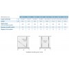Kinequartz Profilé Solo Kinedo - Verre avec Bande Miroir - Paroi de Douche Simple pour Espace Ouvert