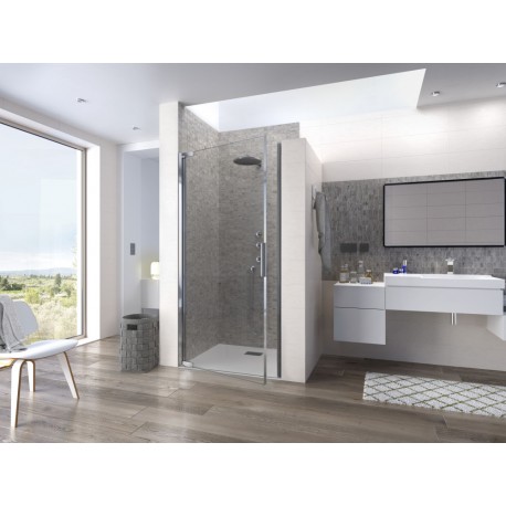 Kinequartz Profilé P Kinedo - Porte de Douche Pivotante Sans Seuil