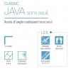 Classic Java Kinedo Sans Seuil - Paroi de Douche Coulissante à Accès d'Angle