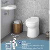 W30SP Silence Watermatic - Cuvette WC Sol avec Broyeur Intégré - Raccordement Lave Main