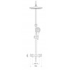 Colonne de Douche Thermostatique Addict White Paini