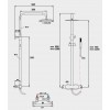 Colonne de Douche Thermostatique Hybride Confort Paini