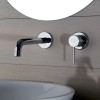 Mitigeur Lavabo 2 Trous Mural Cox Paini - Bec 14 cm