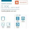 Smart Design S XXL Sans Seuil Kinedo - Porte de Douche Pliante