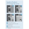 Smart Design S XXL Sans Seuil Kinedo - Porte de Douche Pliante
