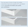 Smart Design R/P Kinedo Sans Seuil - Parois de Douche 1/4 de Rond Pivotant