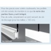 Porte Centrale Transparente Smart Design Kinedo Sans Seuil avec Paroi Fixe en Alignement