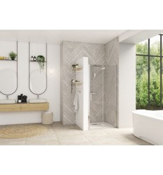 Smart Design S Sans Seuil Kinedo - Verre Transparent - Porte de Douche Pliante