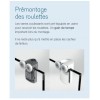 Smart S Sans Seuil Kinedo - Verre Sérigraphié - Porte de Douche Pliante