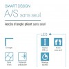 Smart Design A/S Kinedo Sans Seuil - Paroi Douche d'Angle Sérigraphiée et Pliante