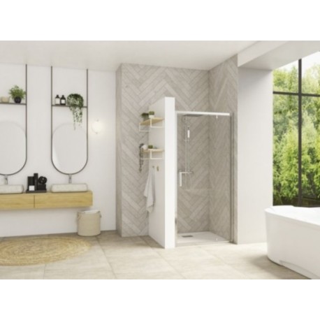 Smart P Kinedo - Porte de Douche Sérigraphiée Pivotante Intérieur / Extérieur
