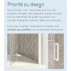 Smart P Kinedo - Porte de Douche Sérigraphiée Pivotante Intérieur / Extérieur