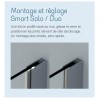 Smart P Kinedo - Porte de Douche Sérigraphiée Pivotante Intérieur / Extérieur