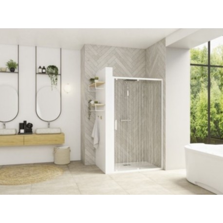 Smart C Kinedo - Paroi Douche Sérigraphiée avec 1 Volet Coulissant
