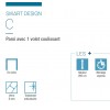 Smart C Kinedo - Paroi Douche Sérigraphiée avec 1 Volet Coulissant