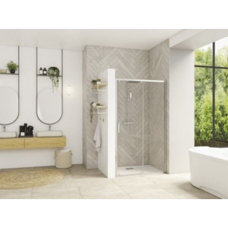 Smart C Kinedo - Paroi Douche Transparente avec 1 Volet Coulissant