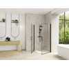 Smart A/P Kinedo Sans Seuil - Paroi Douche d'Angle Transparente et Pivotante Intérieur / Extérieur