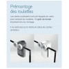 Smart A/C Kinedo Sans Seuil - Paroi Douche d'Angle Transparente et Coulissante