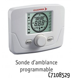 Sonde d'Ambiance Thermostatique Programmable sans Fil C7108529 Chappée