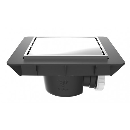 Bonde de Sol Extra-Plate avec Cadre à Carreler Réglable en Hauteur Quadratto Valentin
