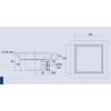 Bonde de Sol Extra-Plate avec Cadre à Carreler Réglable en Hauteur Quadratto Valentin