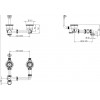 Vidage évier Ø 90 mm 2 cuves Valentin - Siphonette bonde avec siphon intégré