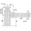 Siphon Laiton Lavabo Kubik Valentin - Sortie Murale 