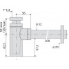Siphon Laiton Cylindrix Valentin - Sortie Murale