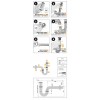 Siphon Tube Laiton Lavabo Valentin - Sortie Murale