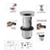 Bonde lavabo universelle Cut&Click - VALENTIN