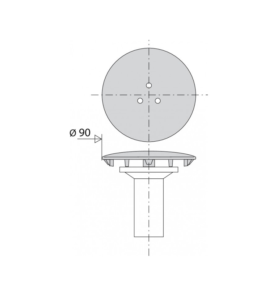 Vidage évier Ø 90 mm 2 cuves Valentin à Prix Mini