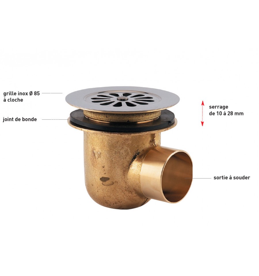 Joint pour bonde de receveur de douche D.90mm x 2