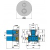 Mitigeur Thermostatique Cox à encastrer Paini