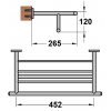 Porte-Serviette Mural Double Cox Paini