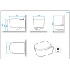 Pack Toilette WC Lavant Japonais au Sol In-Wash Inspira Roca avec Réservoir Intégré