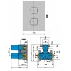 Mitigeur Douche Thermostatique Encastré Dax Paini