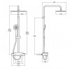 Colonne de Douche Deck-T Square Roca