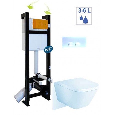 Pack WC Suspendu Sans Bride The Gap de Roca
