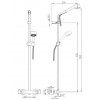 Combiné Colonne de Douche Ventus 120 Païni