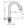 Robinet Simple type Bar à Ouverture Fermeture sur le Bec de Paini