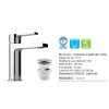 Mitigeur Lavabo avec Vidage Clic Clac E0 - C3 - A2 - U3 / Label Ge5 de Paini France