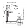 Mélangeur Lavabo à Bec Fixe Orchidea Tevere NF E3 A1 U3 de Paini France