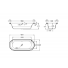 Baignoire Acier Duo Plus Oval de Roca