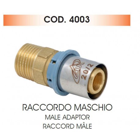 Raccord Mâle à Sertir Unidelta