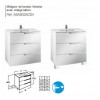 Pack Victoria-N Family : 3 Tiroirs + Miroir + Applique Double ROCA